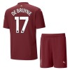 Conjunto (Camiseta+Pantalón Corto) Manchester City De Bruyne 17 Tercera Equipación 2024-25 - Niño